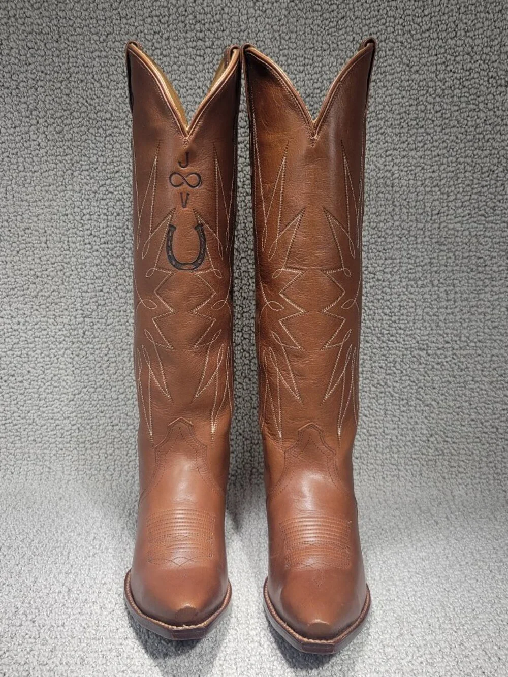 Tecovas The Loretta Women's US Size 8B Saddle Cowhide Leather Cowgirl Boots